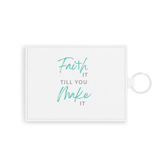 Faith it Leather Card Holder