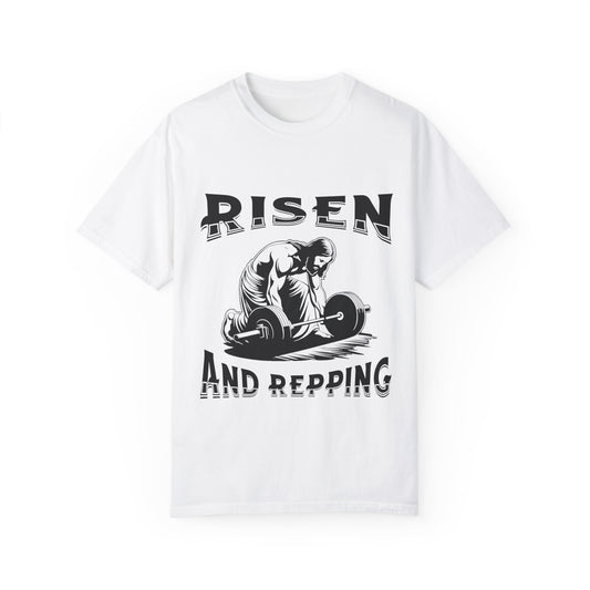 Risen and Repping Gym T-Shirt for Fitness Enthusiasts