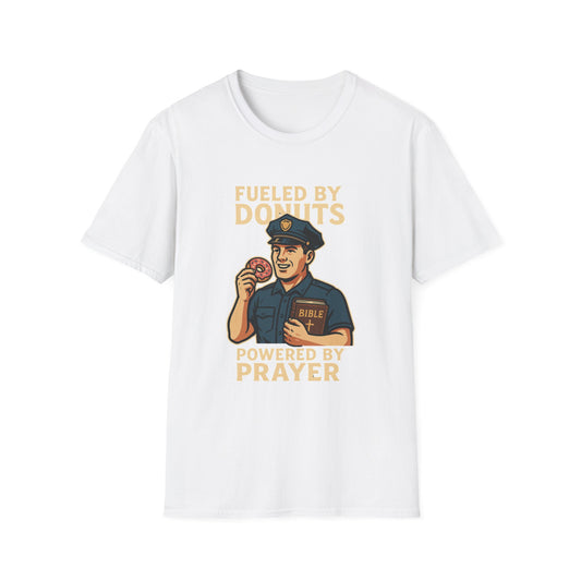 Fueled by Donuts Powered by Prayer Dad Shirt