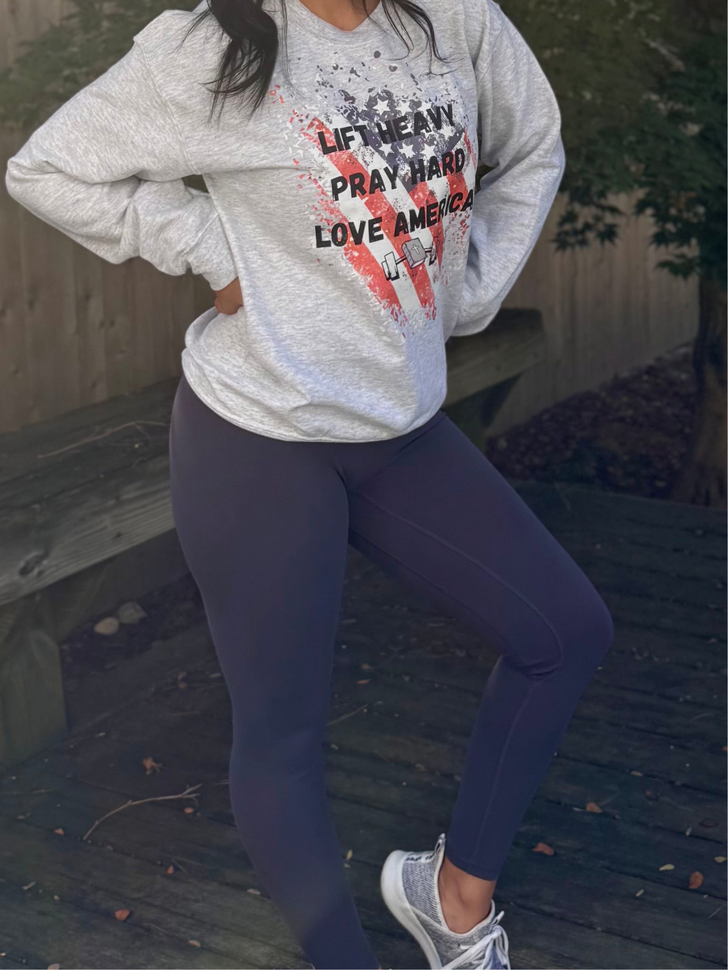Lift Heavy Pray Hard Sweatshirt