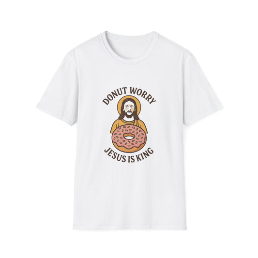 Donut Worry Jesus is King Dad Shirt