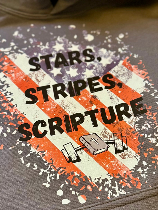 Stars Stripes Scripture Sweatshirt