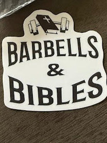 Barbells & Bibles Sticker