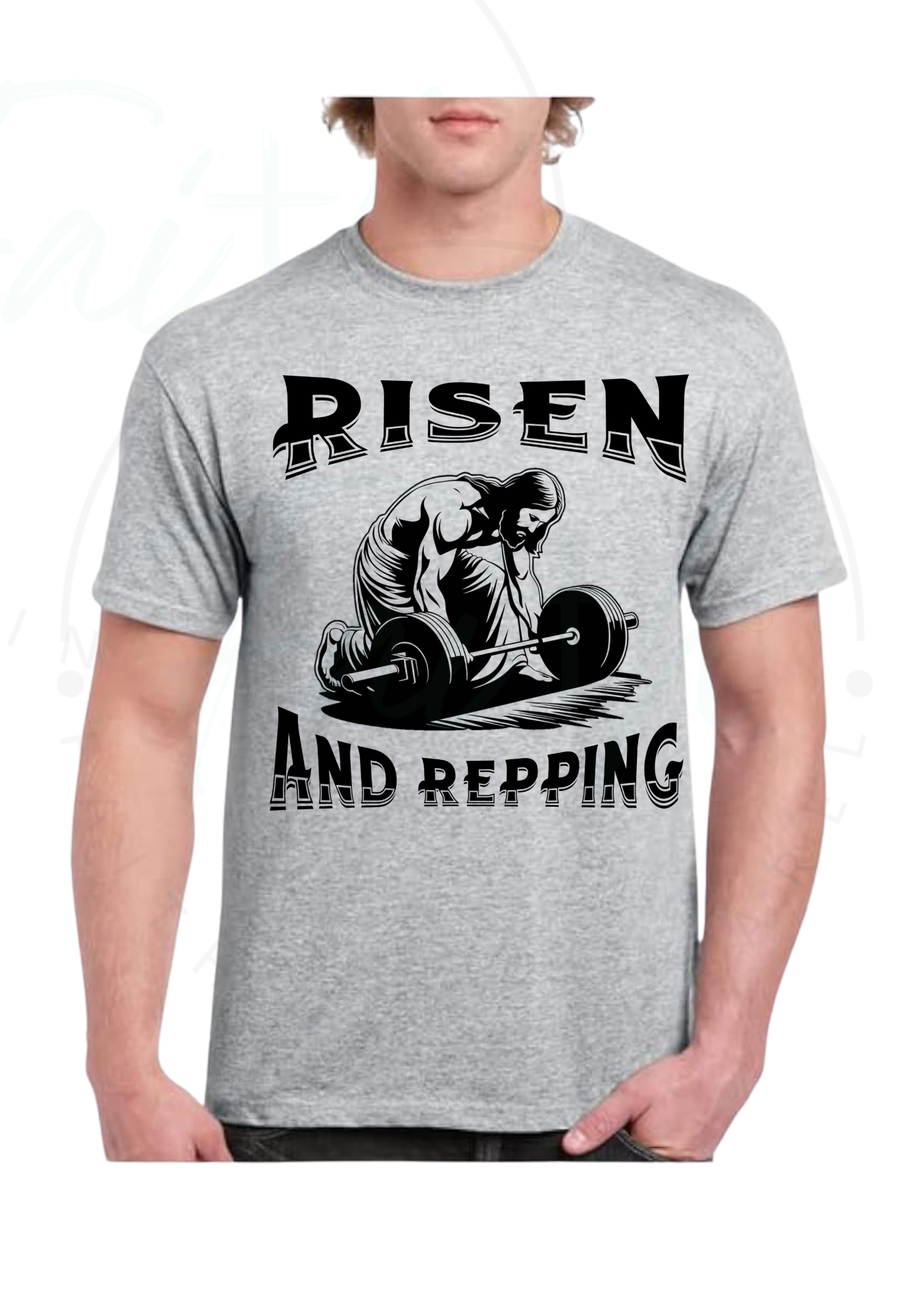 Risen and Repping Gym T-Shirt for Fitness Enthusiasts