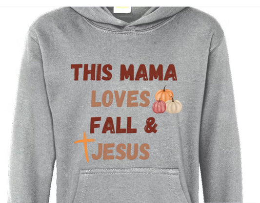 Fall Mama Jesus Lover Hoodie