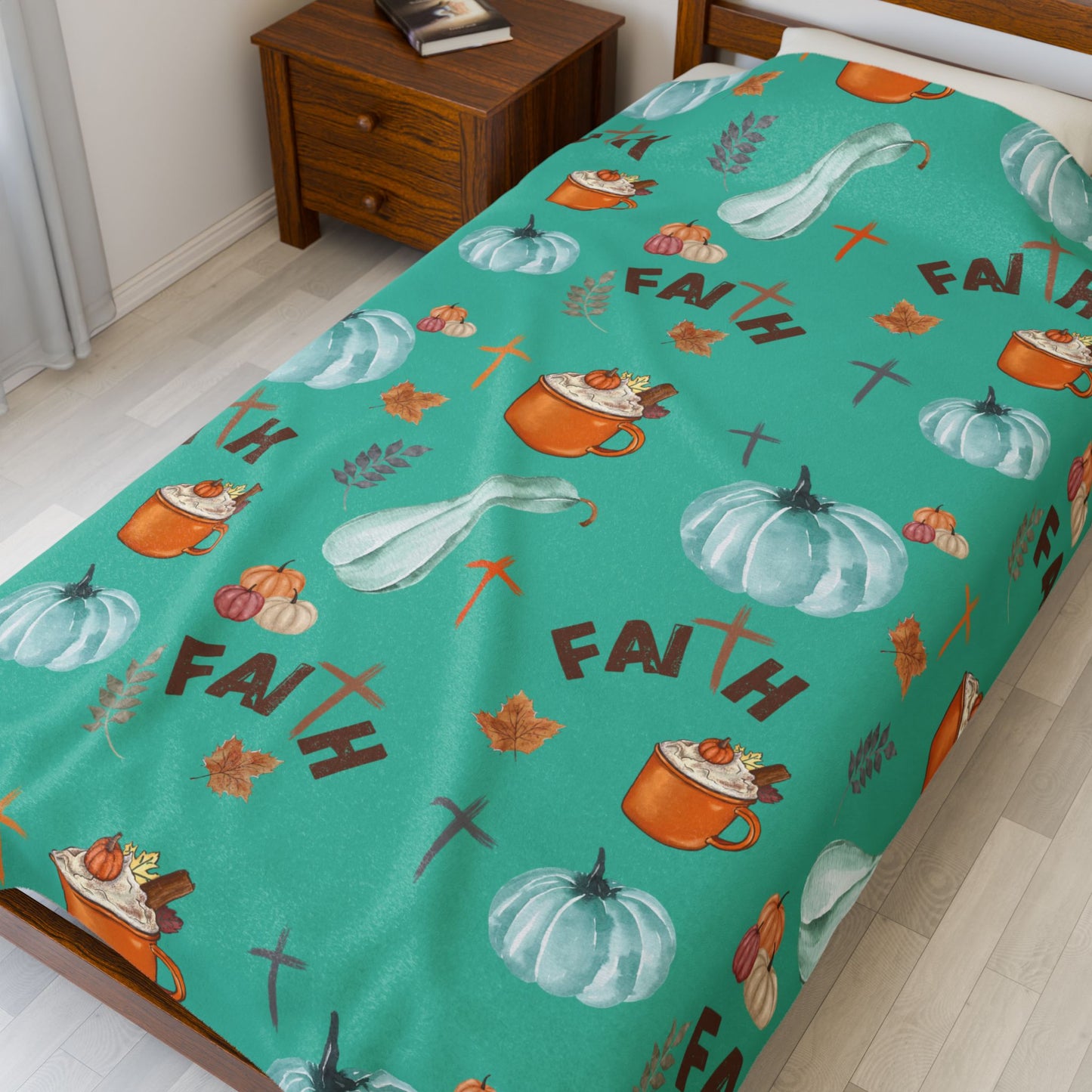 Plush Blanket - Faith & Fall Cozy Vibes