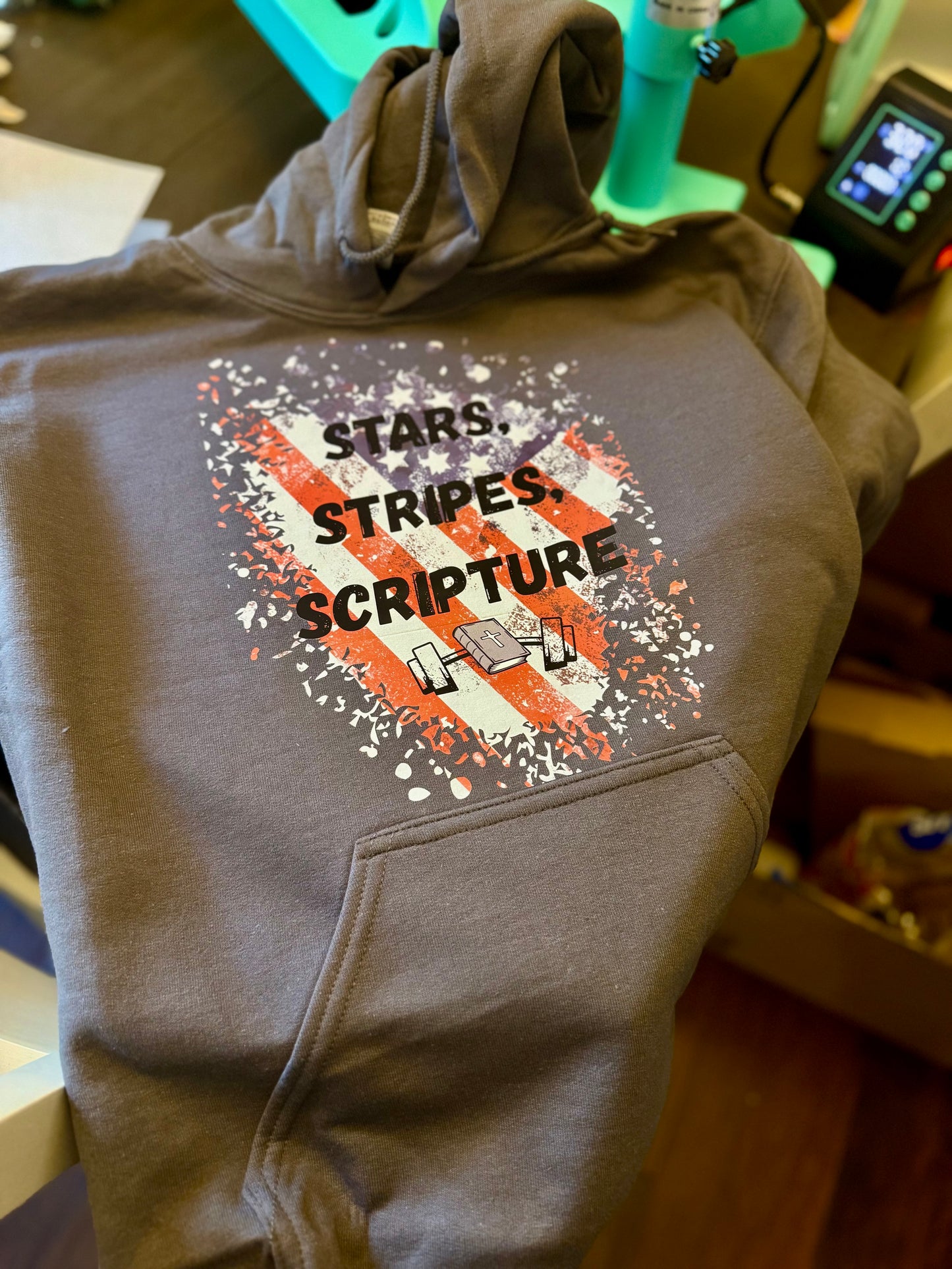 Stars Stripes Scripture Sweatshirt