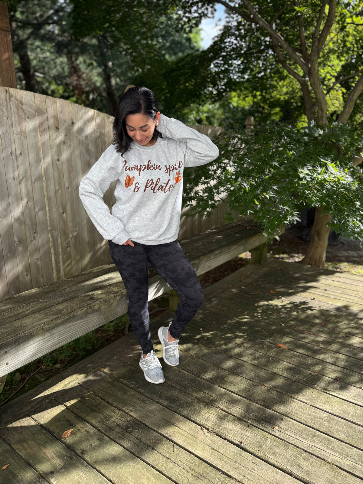 Pumpkin Spice and Pilates Crew neck