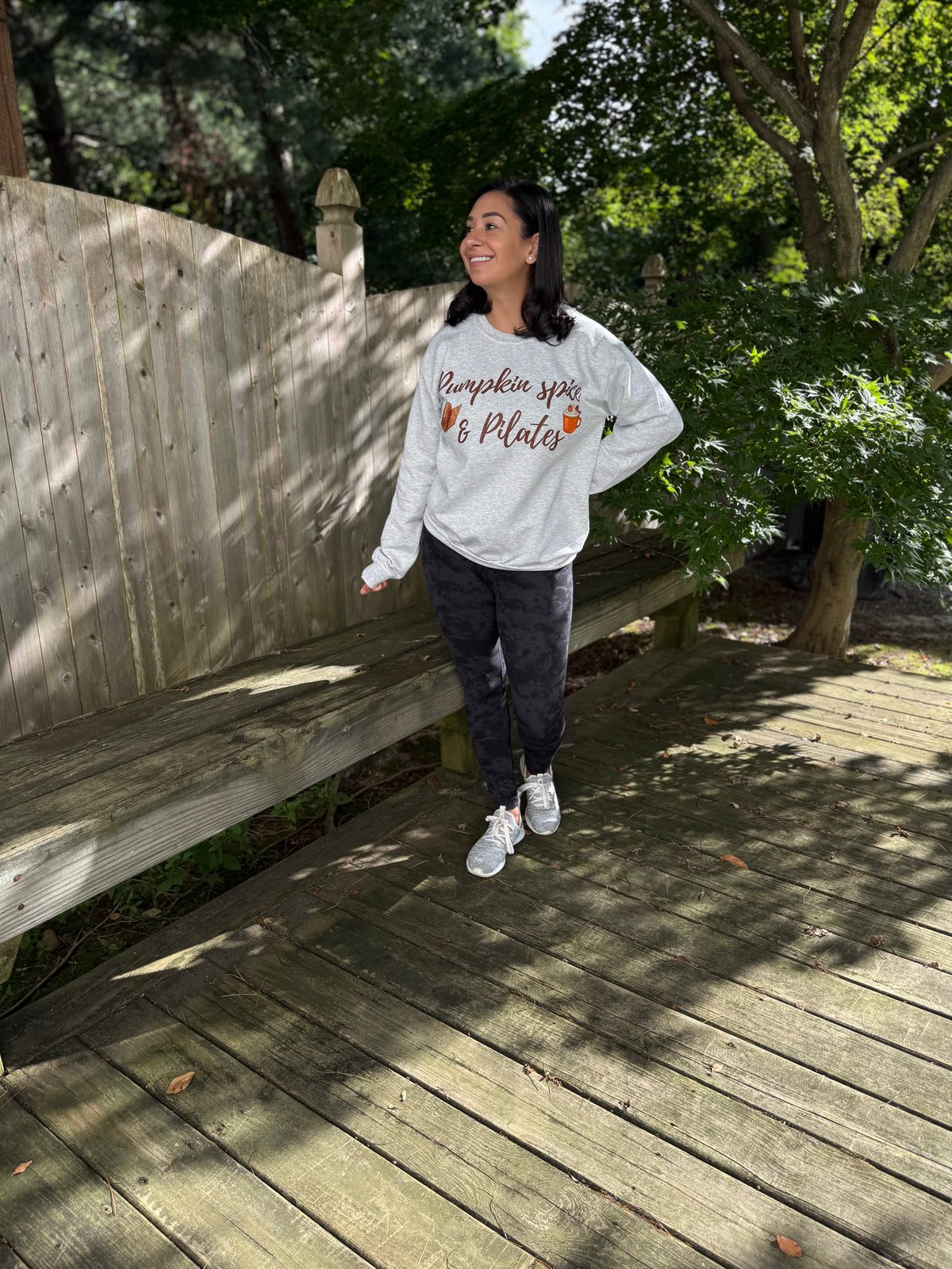 Pumpkin Spice and Pilates Crew neck