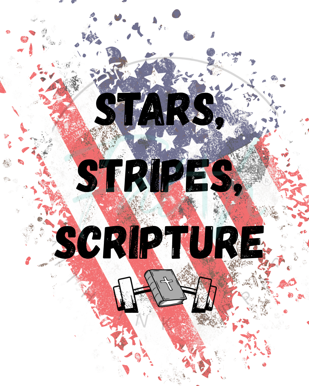 Stars Stripes Scripture Sweatshirt