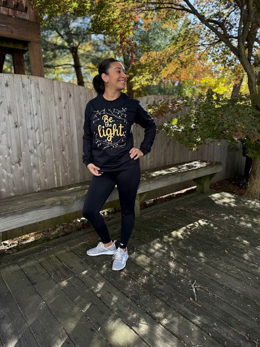 Be the light Christmas long sleeve shirt