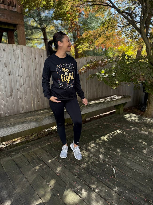 Be the light Christmas long sleeve shirt