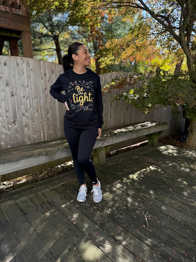 Be the light Christmas long sleeve shirt
