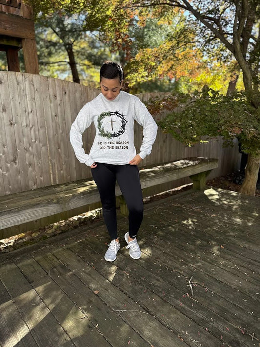 He is the reason for the season Christmas long sleeve shirt